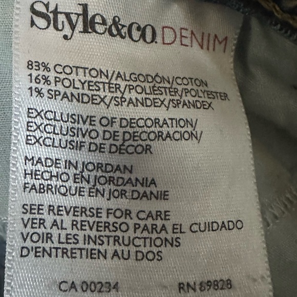 Style & Co | Tummy Control Slim Leg Straight leg Jeans in size 16 - Picture 6 of 6